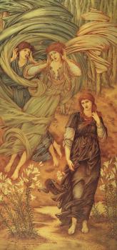 Sir Edward Coley Burne-Jones : Sponsa de Libano (The Bride of Lebanon)